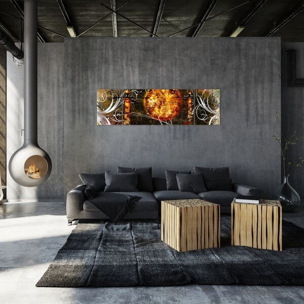 Obraz malarstwa z epoki starożytnej (170x50 cm)
