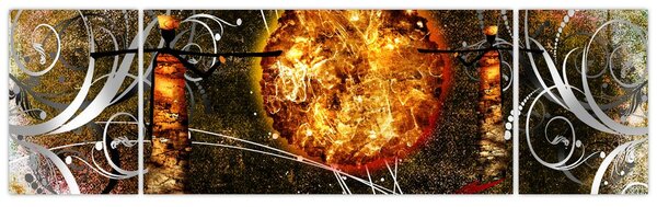 Obraz malarstwa z epoki starożytnej (170x50 cm)