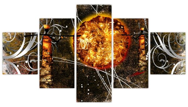 Obraz malarstwa z epoki starożytnej (125x70 cm)