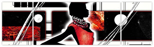 Obraz obrazu starożytnej damy (170x50 cm)