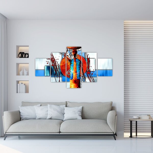 Obraz przedstawiający starożytną osobę (125x70 cm)