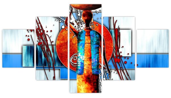 Obraz przedstawiający starożytną osobę (125x70 cm)