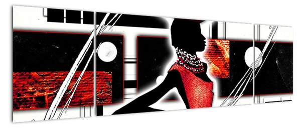 Obraz obrazu starożytnej damy (170x50 cm)