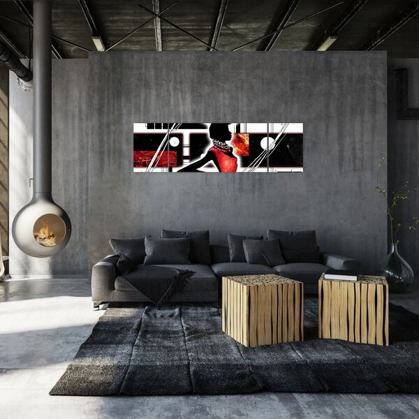 Obraz obrazu starożytnej damy (170x50 cm)