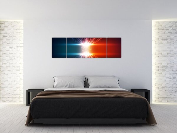 Abstrakcyjny obraz aktywnego ładunku (170x50 cm)