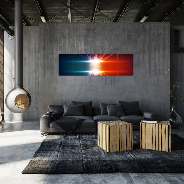 Abstrakcyjny obraz aktywnego ładunku (170x50 cm)