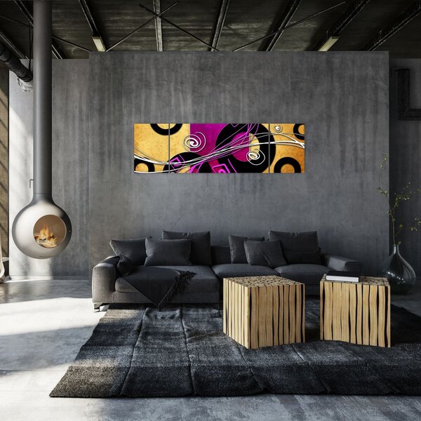Obraz abstrakcji (170x50 cm)