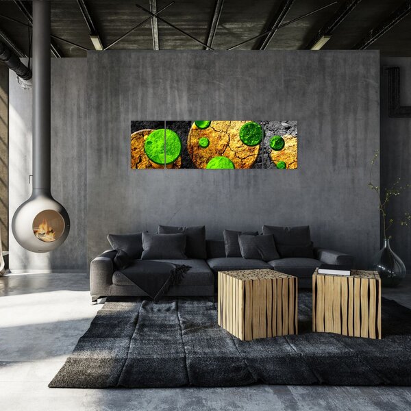 Obraz abstrakcji - Kule (170x50 cm)