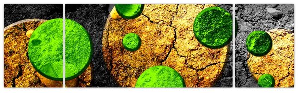 Obraz abstrakcji - Kule (170x50 cm)