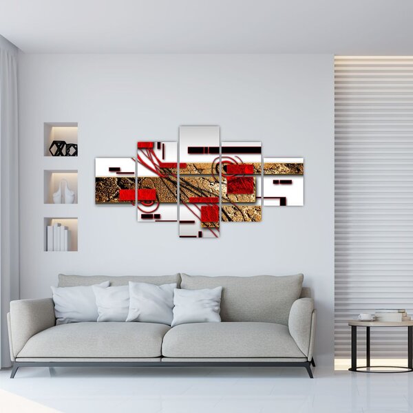 Obraz abstrakcji (125x70 cm)