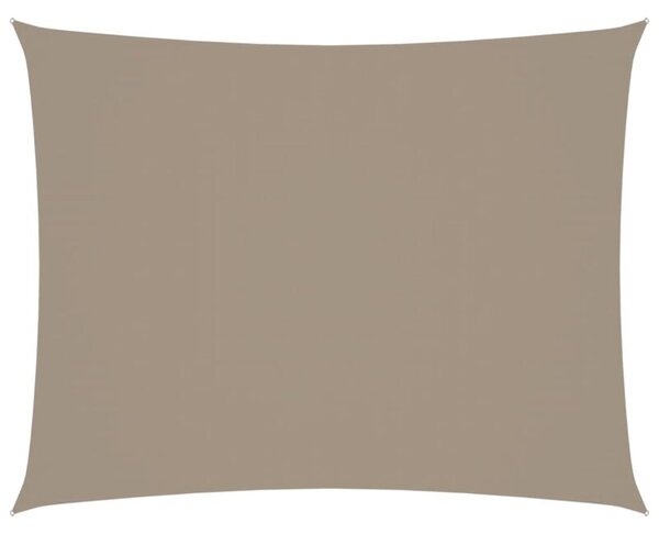 Prostokątny żagiel ogrodowy, tkanina oxford, 3,5x4,5 m, taupe