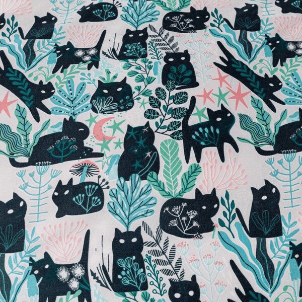 Pościel z mikrowłókna CREEPY CATS kolorowa Rozmiar pościeli: 70 x 90 cm | 140 x 200 cm
