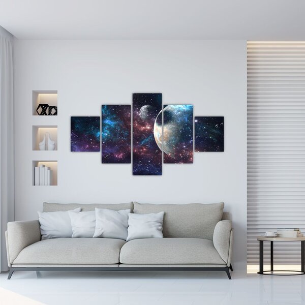 Obraz kosmosu (125x70 cm)