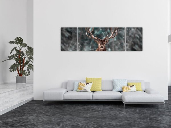 Obraz - Majestatyczność jelenia (170x50 cm)