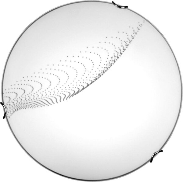 Klasyczny, okrągły, szklany kinkiet ⌀30cm K-3722 z serii MATARO