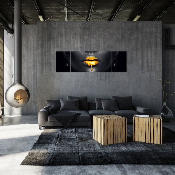 Obraz - Usta kobiety (170x50 cm)