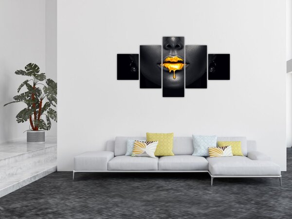 Obraz - Usta kobiety (125x70 cm)
