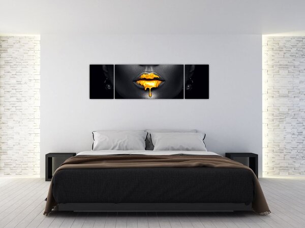 Obraz - Usta kobiety (170x50 cm)