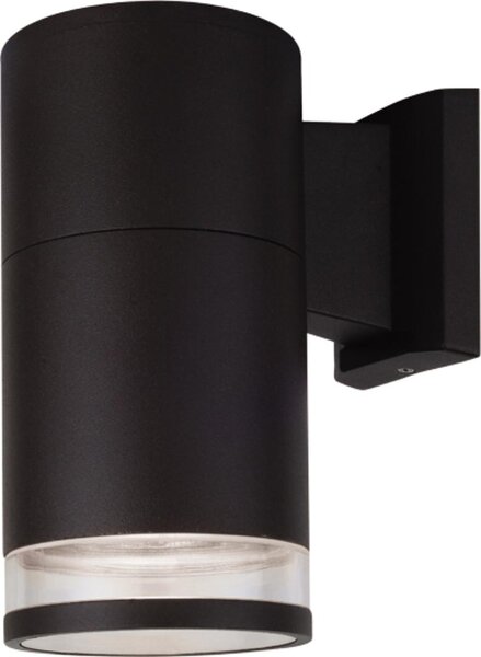 Kinkiet zewnętrzny w kształcie czarnej tuby GU10 K-8015B z serii WELLA