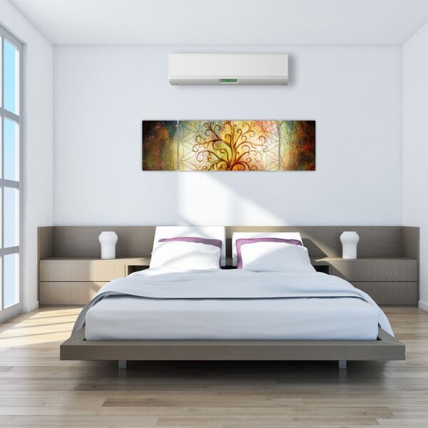 Abstrakcyjny obraz drzewa (170x50 cm)