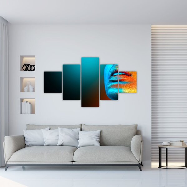 Obraz - Błyszcząca twarz (125x70 cm)
