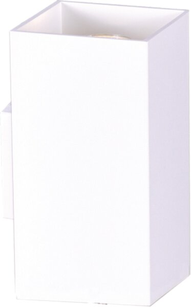 Dwustronna, biała lampa ścienna do korytarza K-4217 z serii KUBIK WHITE