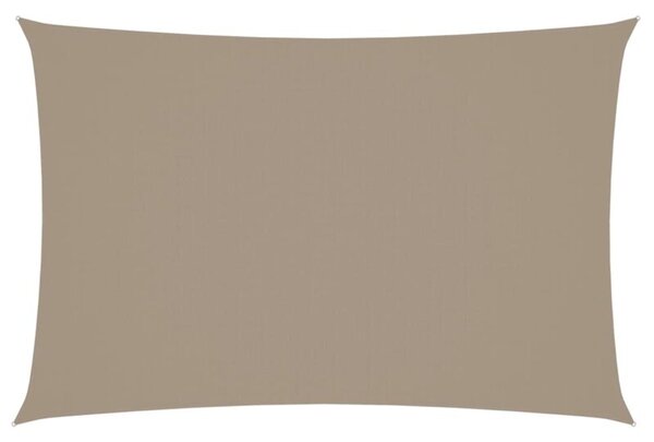 Prostokątny żagiel ogrodowy z tkaniny oxford, 2x4 m, taupe
