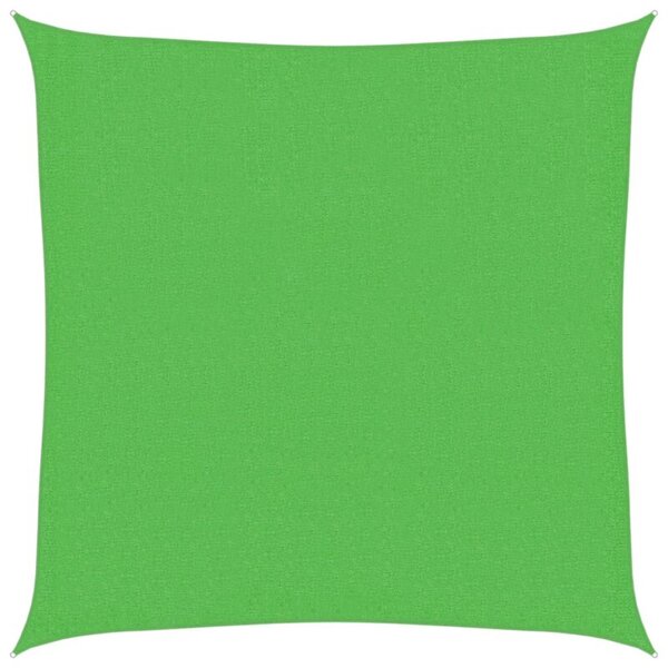 Żagiel przeciwsłoneczny, 160 g/m², jasnozielony, 3x3 m, hdpe