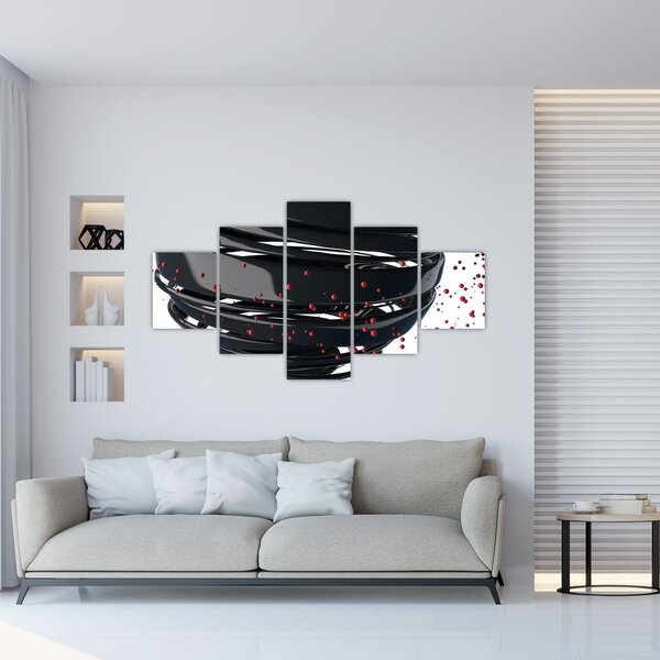 Obraz - Abstrakcja kuli ziemskiej (125x70 cm)