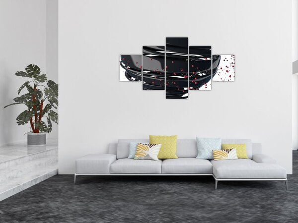 Obraz - Abstrakcja kuli ziemskiej (125x70 cm)