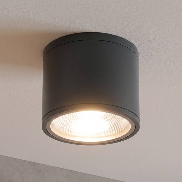 ORION Reflektor LED Sputnik IP65 Ø 14,5 cm czarny, czarny, łazienka, aluminium, nowoczesny