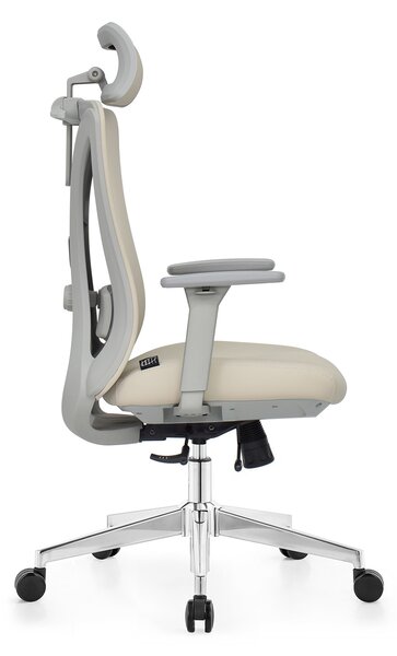 Fotel biurowy ergonomiczny ANGEL GelatO Szary