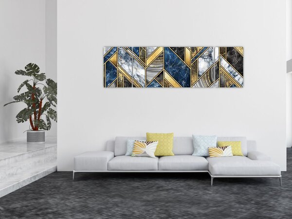 Obraz abstrakcji artystycznej (170x50 cm)