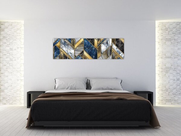 Obraz abstrakcji artystycznej (170x50 cm)