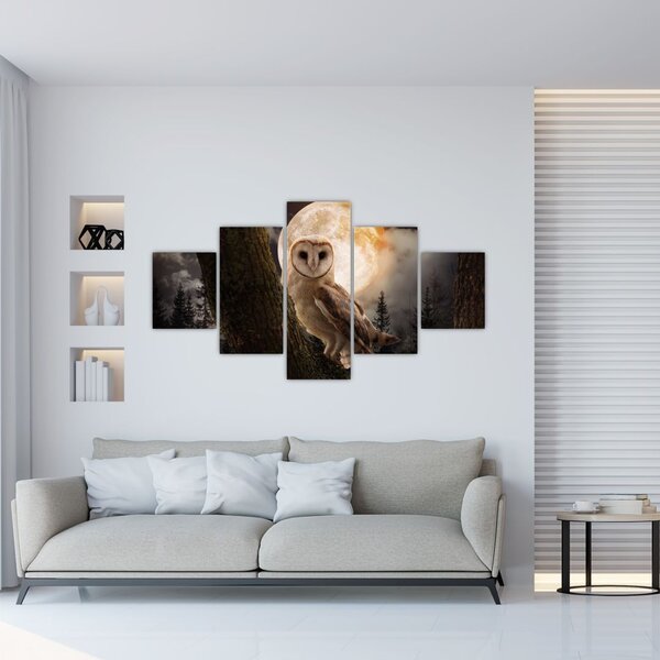 Obraz sowy palonej (125x70 cm)