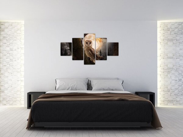 Obraz sowy palonej (125x70 cm)