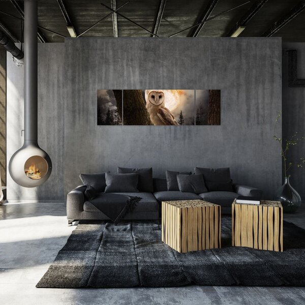 Obraz sowy palonej (170x50 cm)
