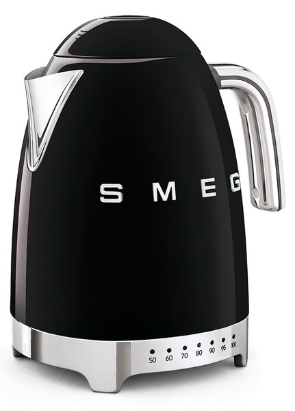 Czarny czajnik elektryczny ze stali nierdzewnej 1,7 l Retro Style – SMEG