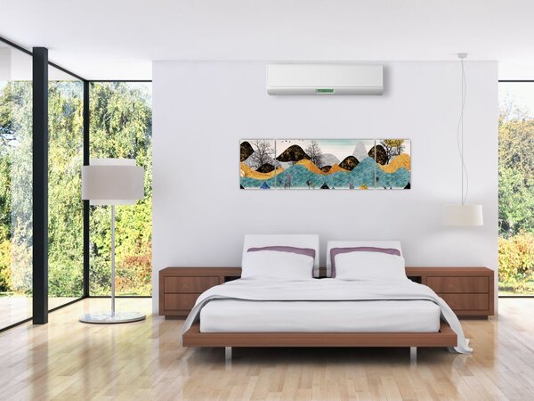 Obraz graficzny z jeleniem (170x50 cm)