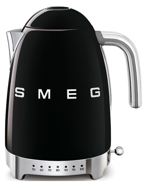Czarny czajnik elektryczny ze stali nierdzewnej 1,7 l Retro Style – SMEG