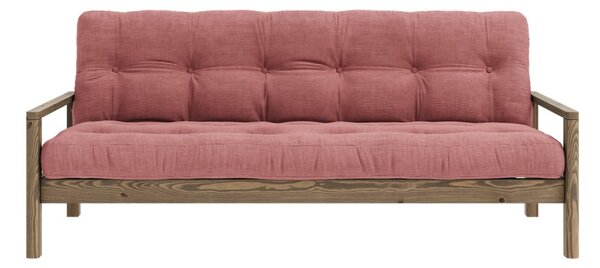 Różowa rozkładana sofa 205 cm Knob – Karup Design