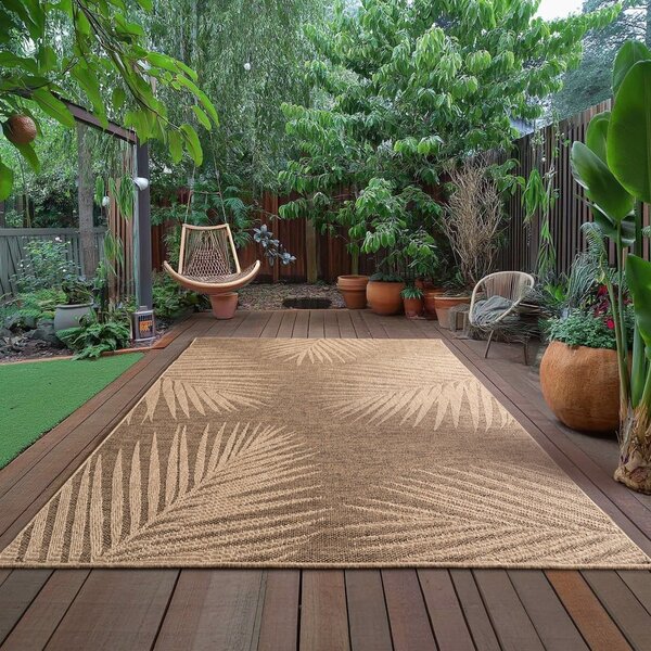 Brązowy dywan odpowiedni na zewnątrz 80x150 cm Timber 1403 – Ayyildiz Carpets