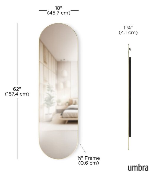 Lustro ścienne/stojące 46x157 cm Hubba – Umbra
