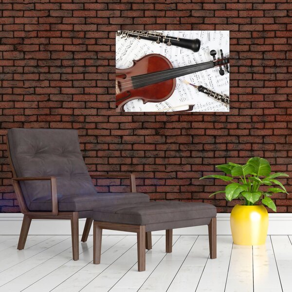 Obraz - Instrumenty muzyczne (70x50 cm)