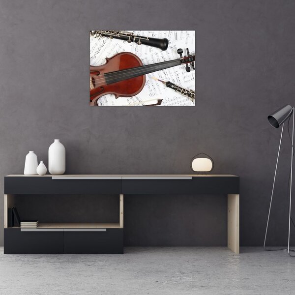 Obraz - Instrumenty muzyczne (70x50 cm)