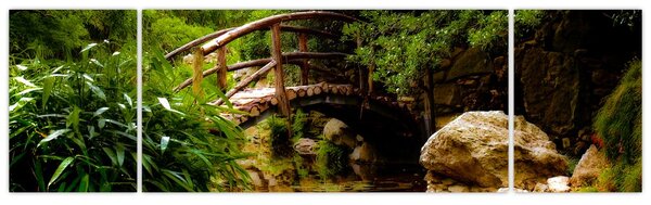 Obraz - Most nad rzeką (170x50 cm)