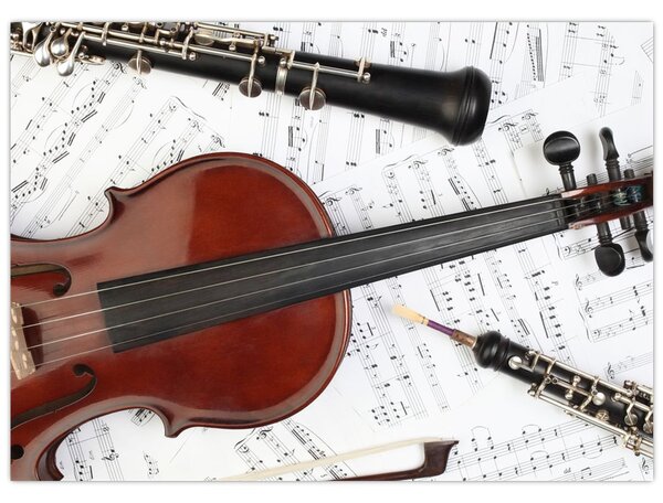 Obraz - Instrumenty muzyczne (70x50 cm)