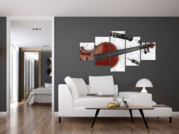 Obraz - Instrumenty muzyczne (125x70 cm)