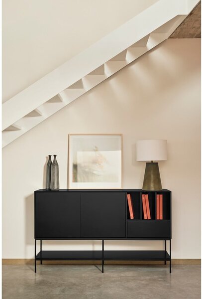 Czarna komoda 166x98x45 cm Platt – Teulat