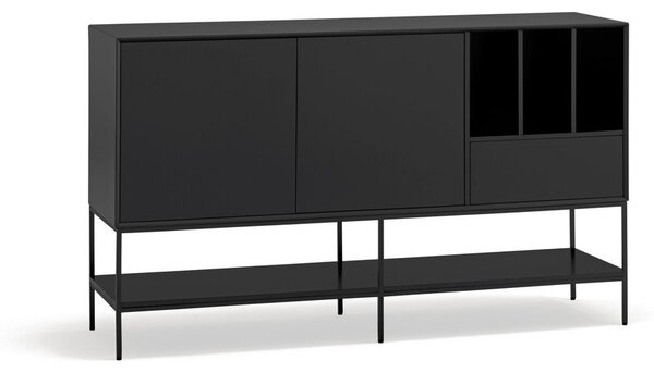 Czarna komoda 166x98x45 cm Platt – Teulat